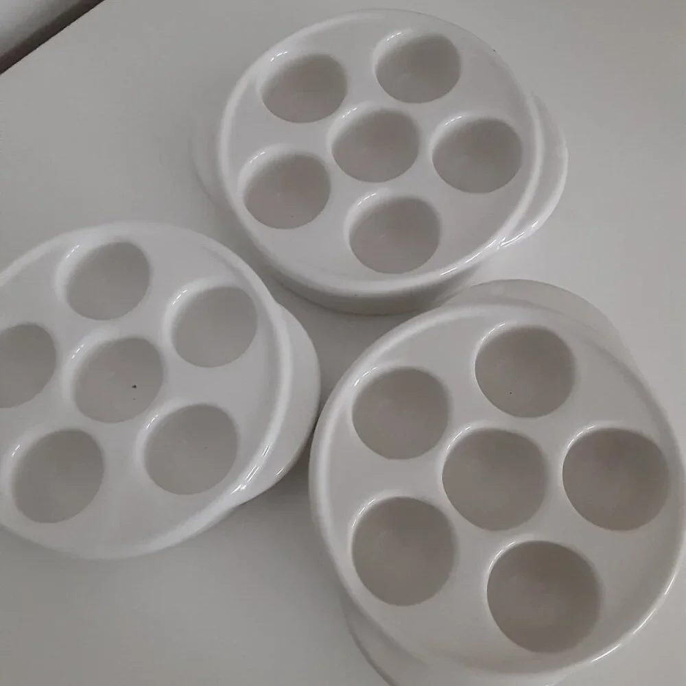 Professional Restaurant Escargot Serving Dish - Bel Terr USA - set (3)
